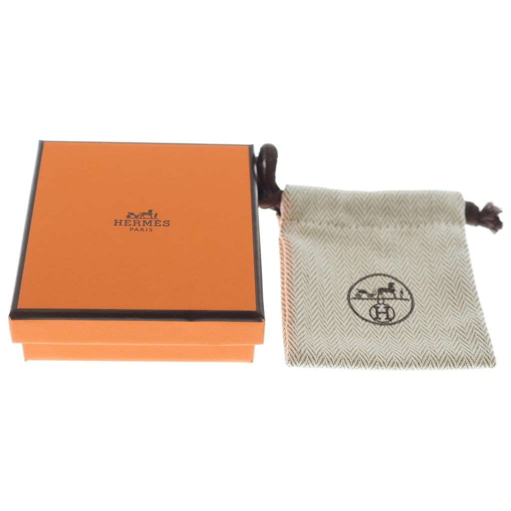 HERMES(エルメス) ポップアッシュ ミニ ピアス シルバー×ピンク GP レディース