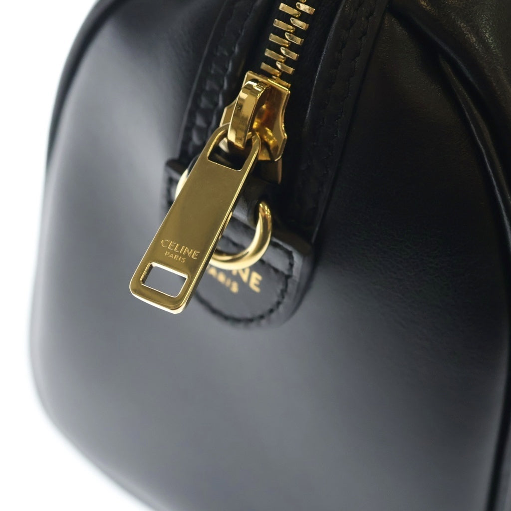 CELINE(セリーヌ) キュイル トリオンフ 2WAYバッグ ハンドバッグ ショルダーバッグ ブラック レザー ゴールド金具 レディース