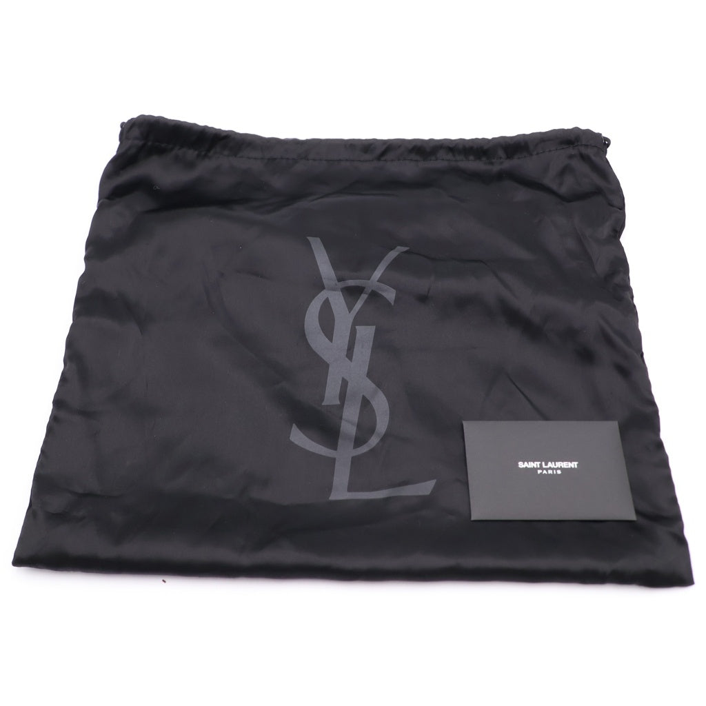 SAINT LAURENT PARIS(サンローランパリ) ロゴクラッチバッグ セカンドバッグ ゴールド レザー 361120
