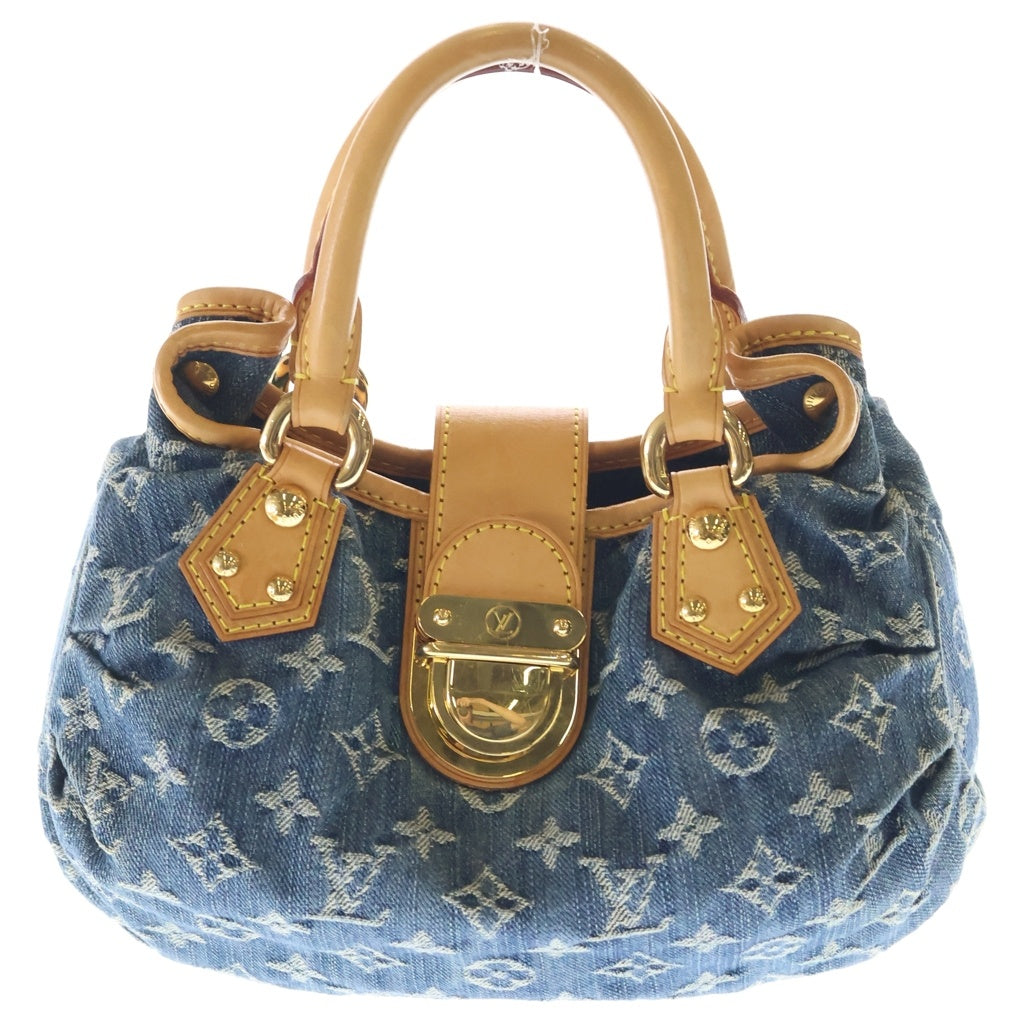 LOUIS VUITTON(ルイヴィトン) モノグラムデニム プリーティ ハンドバッグ M95020 ブルー レディース