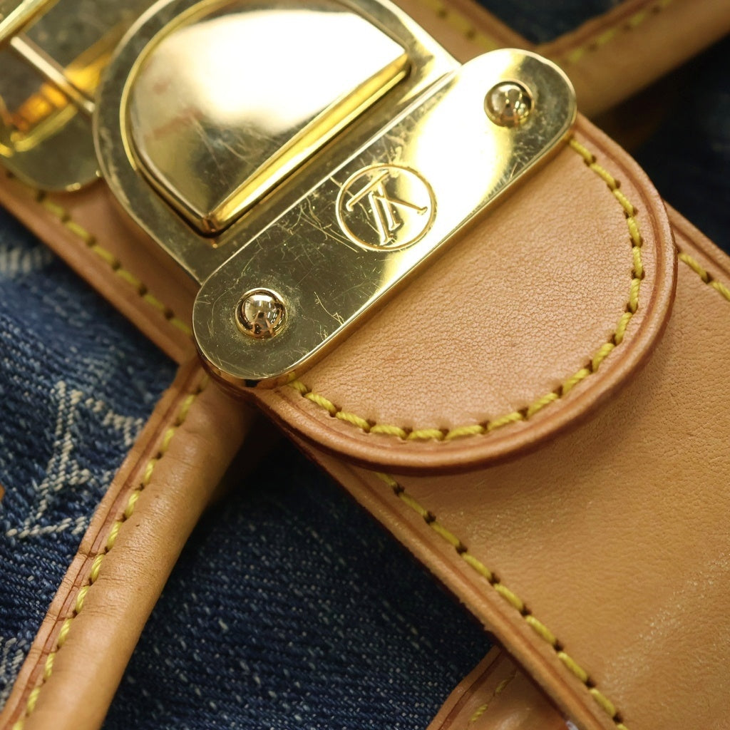 LOUIS VUITTON(ルイヴィトン) モノグラムデニム プリーティ ハンドバッグ M95020 ブルー レディース