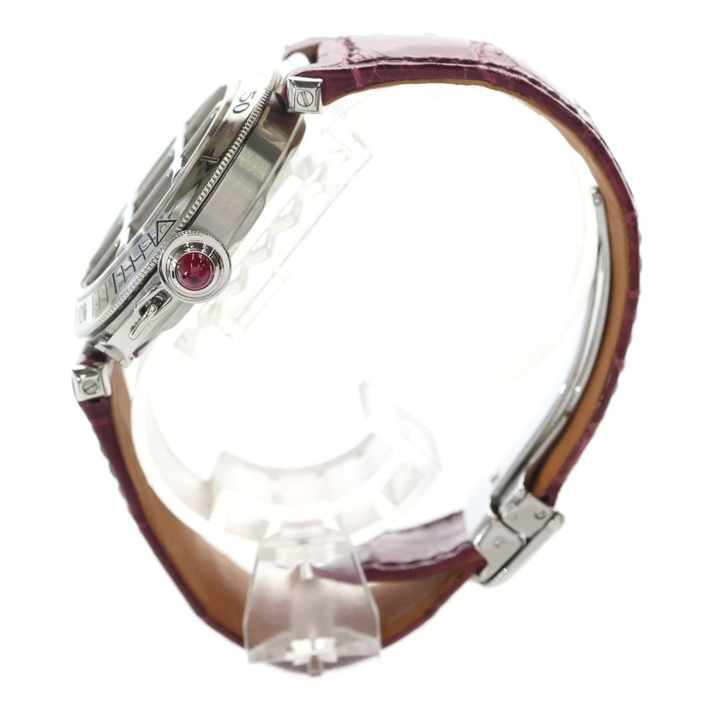Cartier(カルティエ) パシャ グリッド 150周年記念 SS×革/AT ステンレス オートマ 自動巻き 腕時計 W3102255 シルバー文字盤