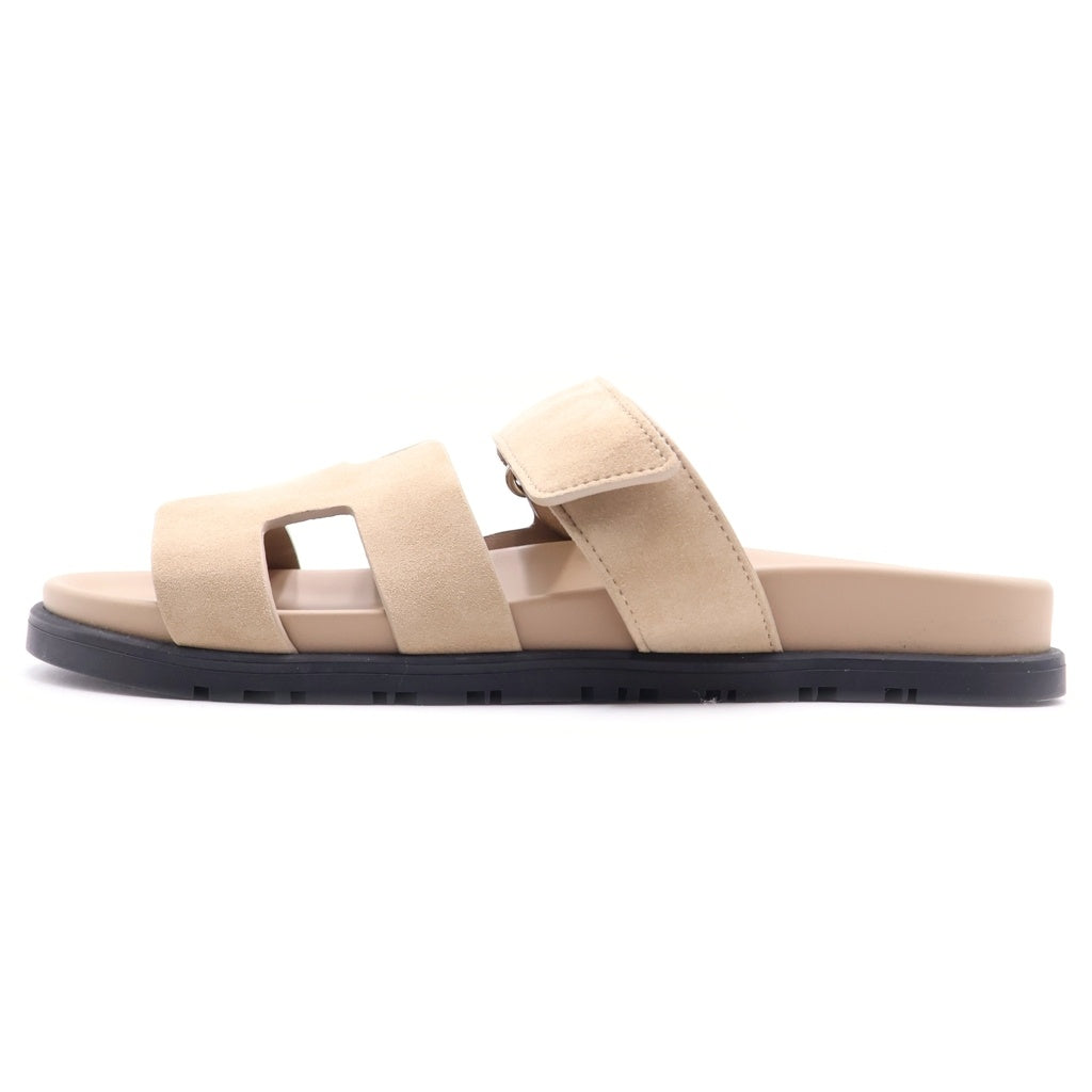 HERMES(エルメス) シプレ スエードサンダル ベージュ #37.5 レディース