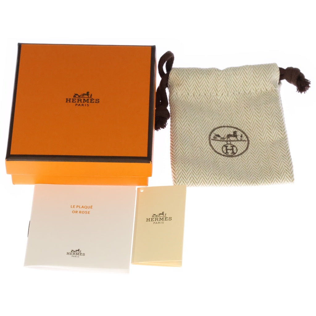 HERMES(エルメス) ポップアッシュ ポップH Hモチーフ ゴールド金具 ピアス ブラック