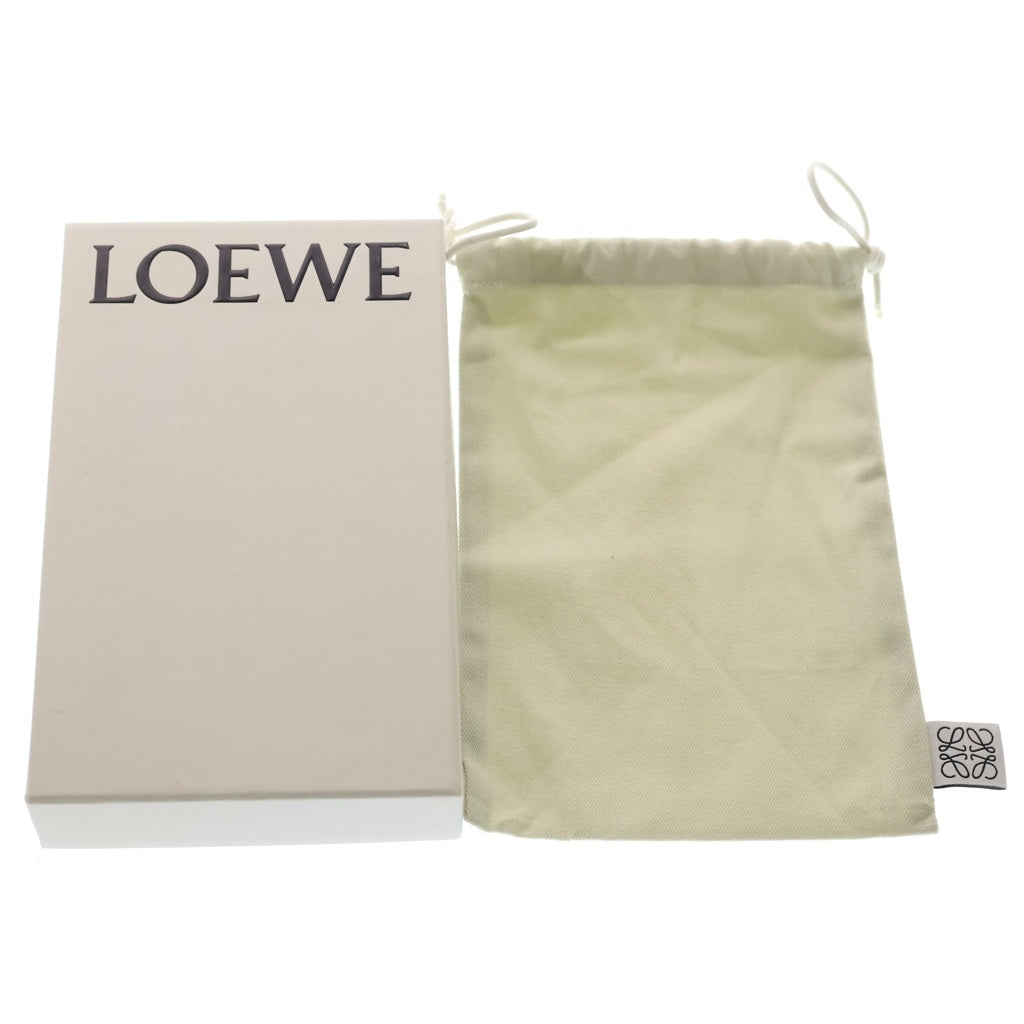 LOEWE(ロエベ) パズル ジップアラウンドウォレット ロングウォレット ピンク×ブラウン カーフレザー マルチカラー 122N30XF13 シルバー金具 レディース