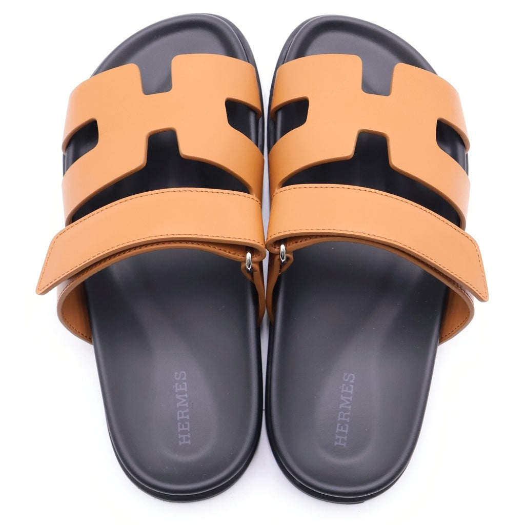 HERMES(エルメス) シプレ レザーサンダル ブラウン #37.5 レディース