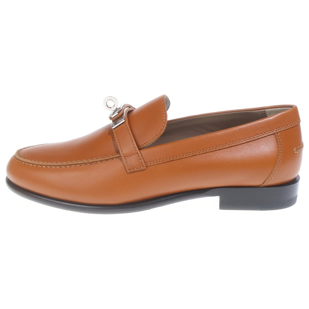 HERMES(エルメス) デスタン レザーローファー ブラウン #37 レディース