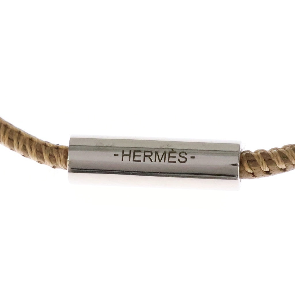 HERMES(エルメス) Hエキップ バッファローホーン ネックレス ペンダント ホワイト/ブラウン/ベージュ