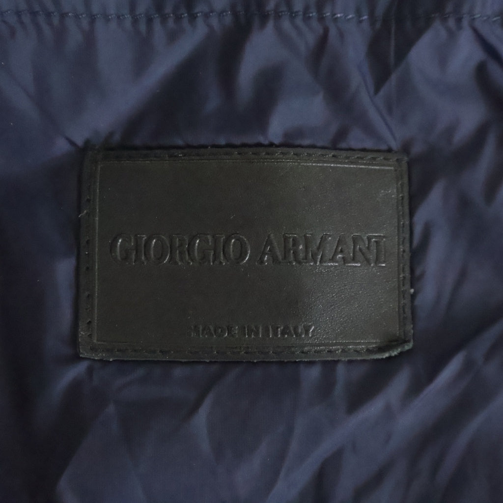 GIORGIO ARMANI(ジョルジオアルマーニ) テーラードジャケット ネイビー ポリミアド #46 NSG01W NS951
