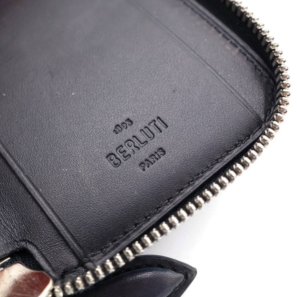 Berluti(ベルルッティ) カリグラフィ パティーヌ レザー 6連 キーケース カードケース ブルー ネイビー