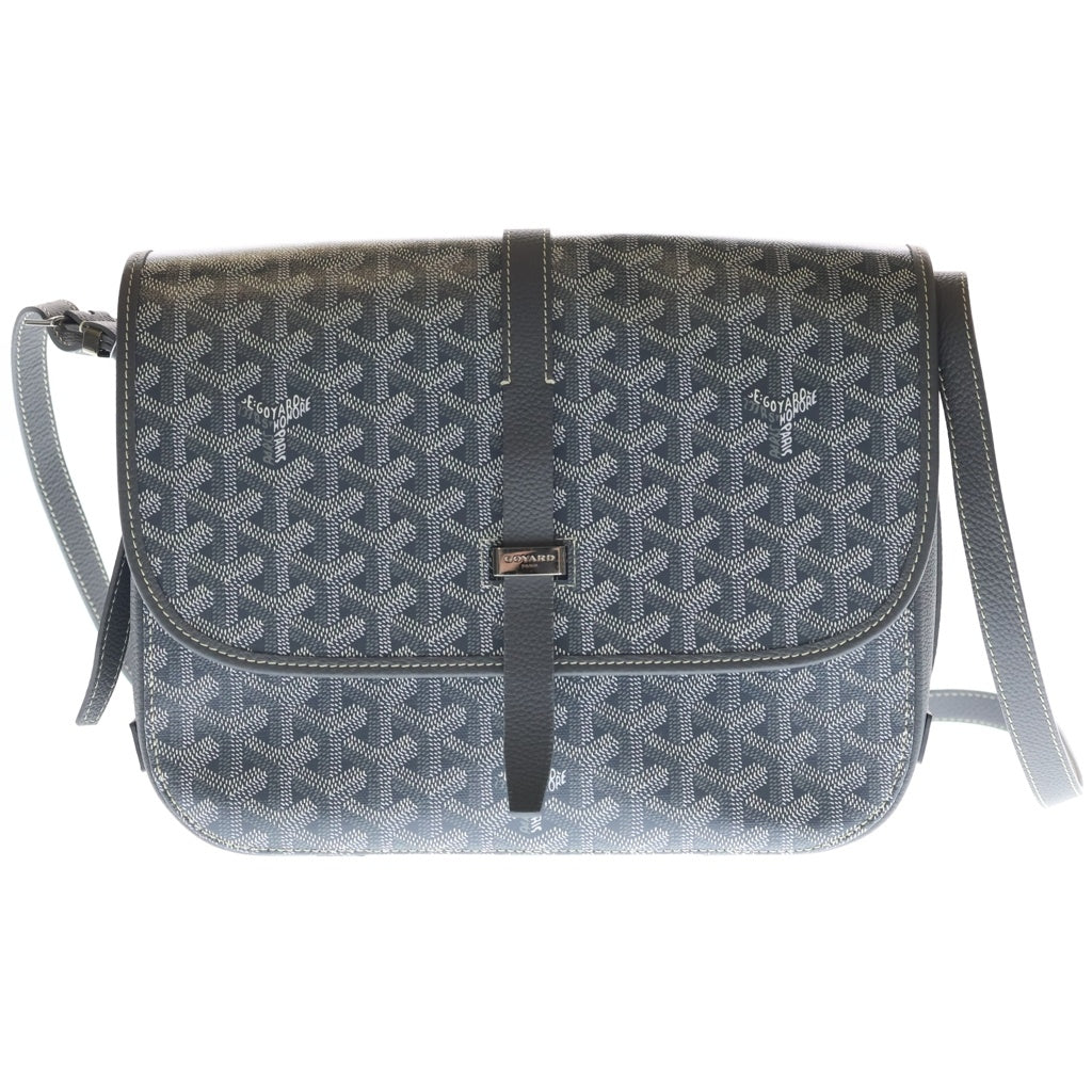 GOYARD(ゴヤール) ベルヴェデーレMM ショルダーバック グレー PVCレザー シルバー金具 レディース
