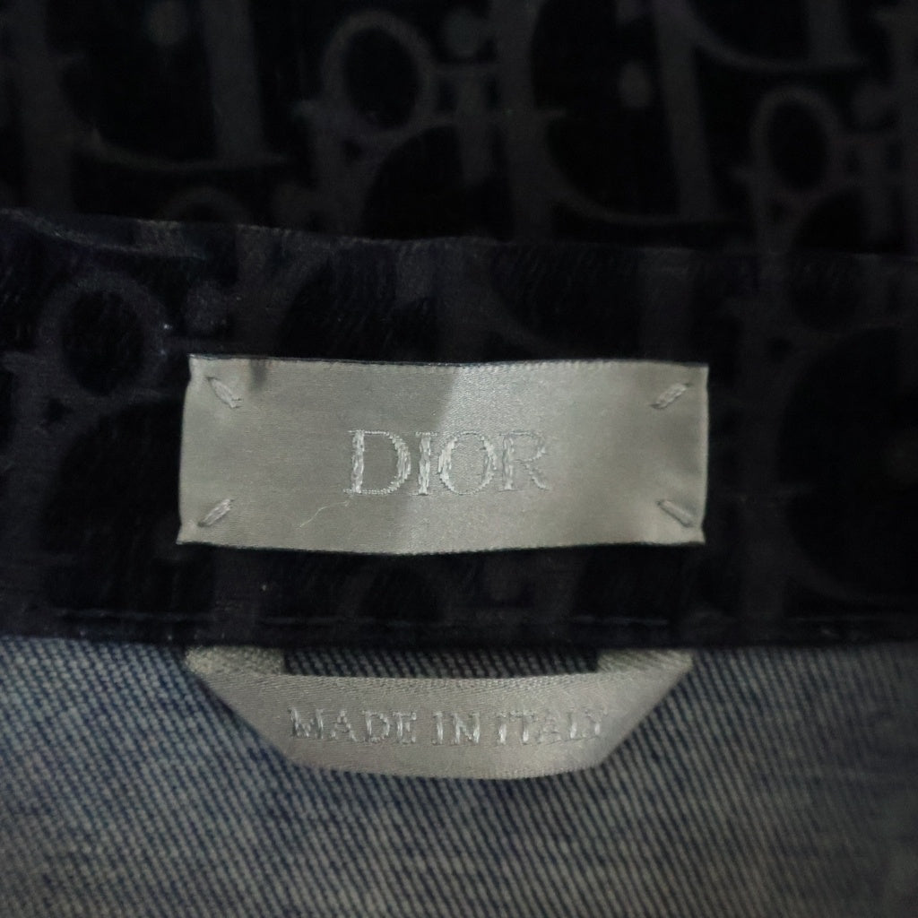 DIOR(ディオール) オブリークオーバーデニムシャツ ジャケット ネイビー #44 033D490M321X