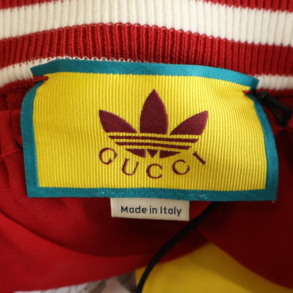 GUCCI(グッチ) ×adidas アディダス レース プリーツ ワイドパンツ レッド レディース 705767