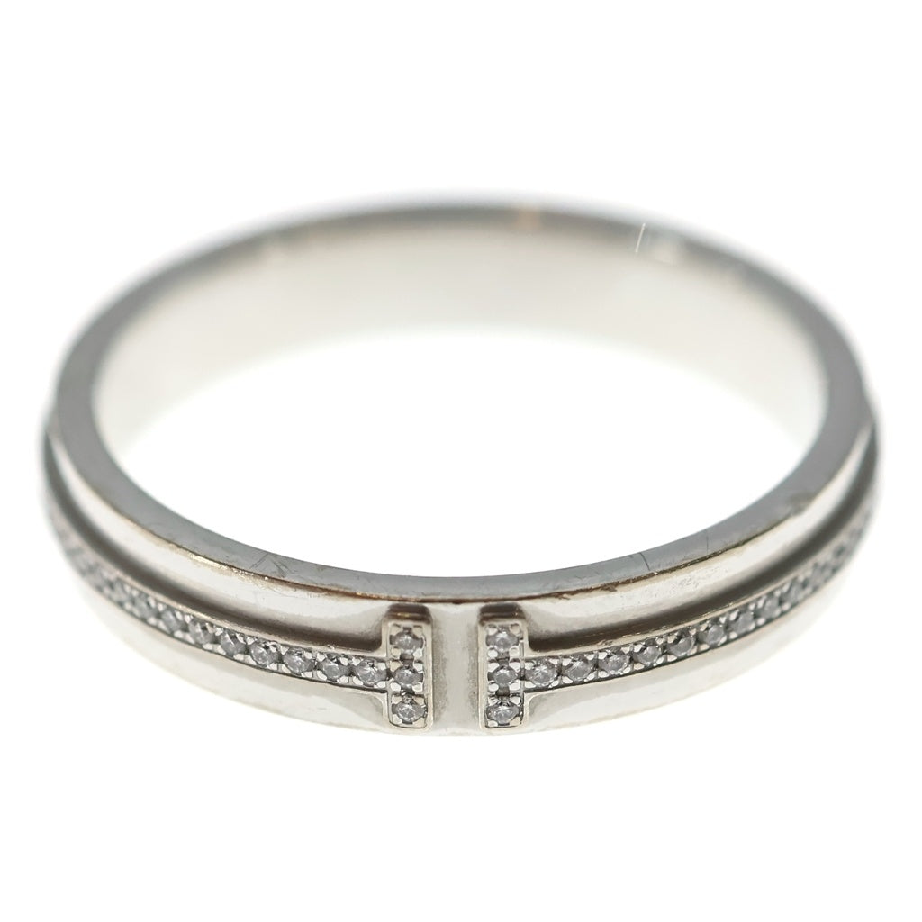 TIFFANY & Co.(ティファニー) Tナローダイヤリング シルバー AU750WG #62 レディース