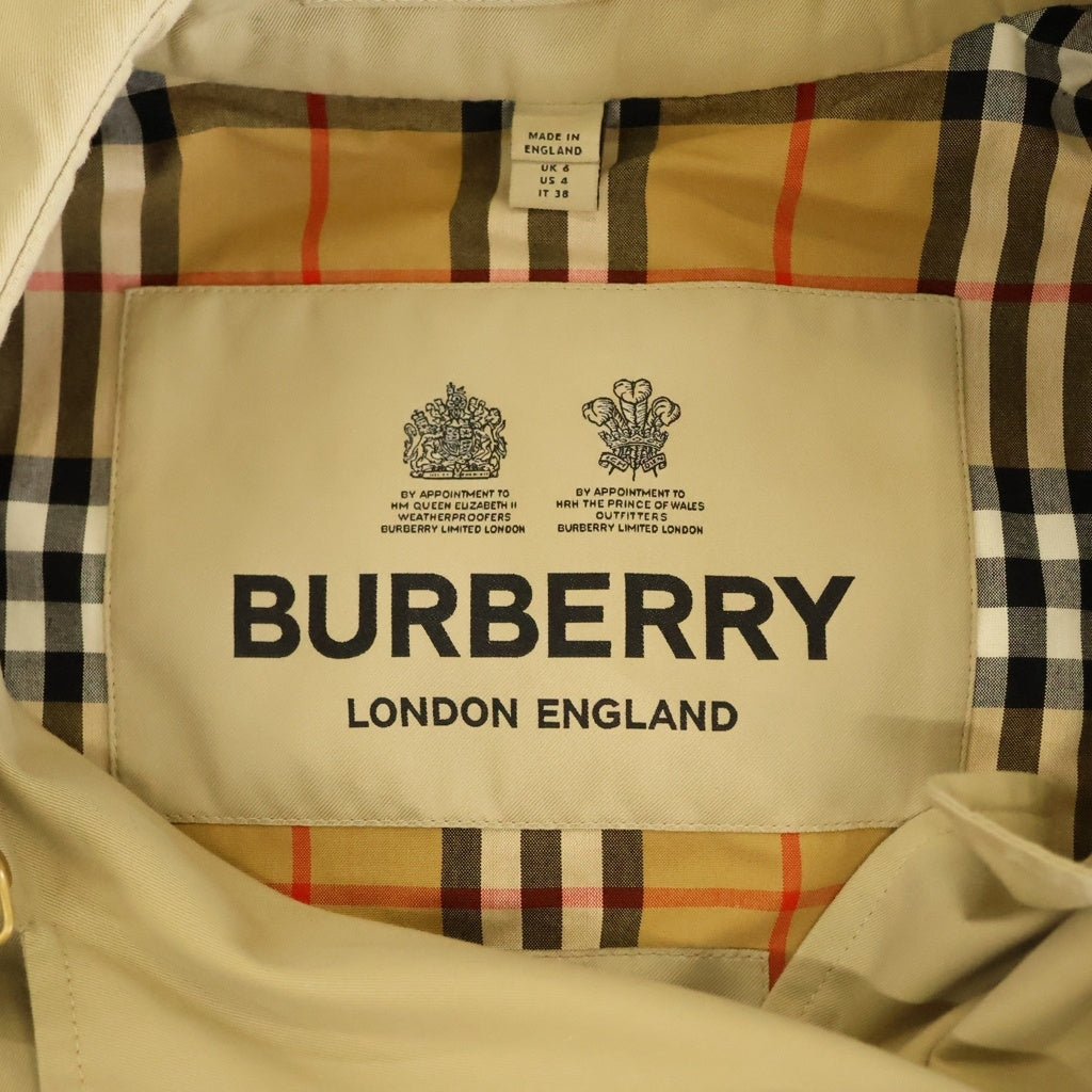 BURBERRY(バーバリー) KENSINGTON ケンジントン 裏地ノヴァチェック トレンチコート ロングコート ベージュ 8045774 レディース