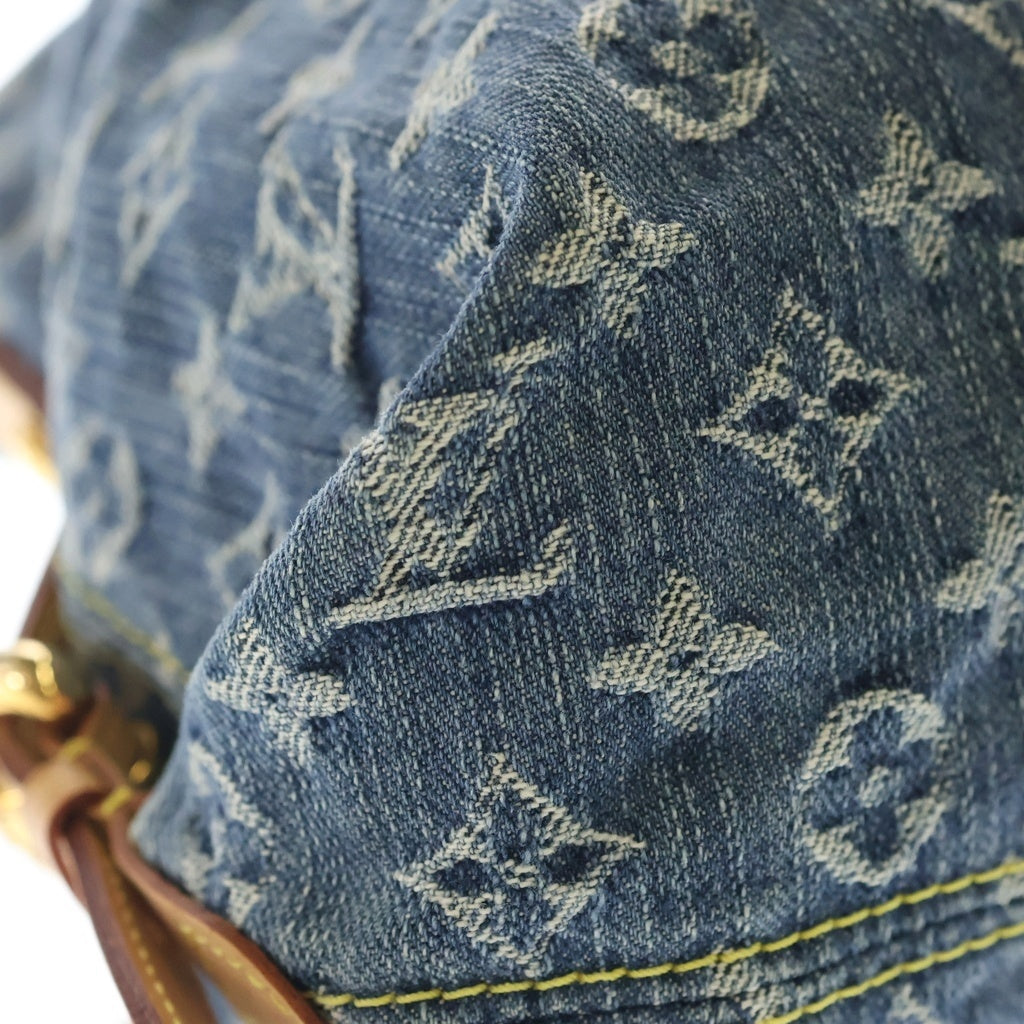 LOUIS VUITTON(ルイヴィトン) モノグラム ネオカビィーGM ハンド ショルダーバッグ 2WAY デニム ゴールド金具 ブルー M95350 レディース