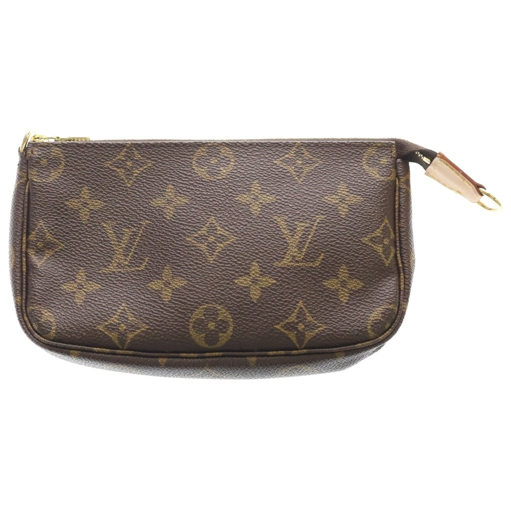 LOUIS VUITTON(ルイヴィトン) モノグラム バケットPM PVC レザー ポーチ付き トートバッグ M42238 ブラウン レディース