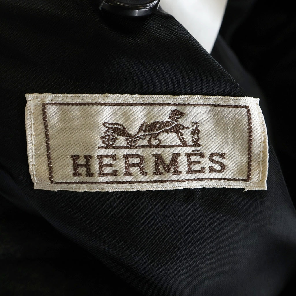 HERMES(エルメス) カシミヤ混 ロングコート グレー #50 – WASTE_NOT by