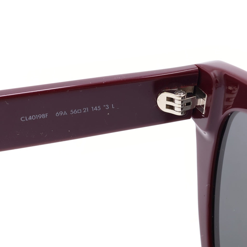 CELINE(セリーヌ) サングラス ウェリントン スクエア カラーレンズ アイウェア メガネ 眼鏡 ボルドー CL40198F レディース
