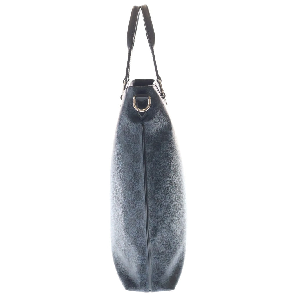 LOUIS VUITTON(ルイヴィトン) ダミエ コバルト カバ・ジュール ハンドバッグ トートバッグ ショルダーバッグ ネイビー レザー×PVC N42223 シルバー金具