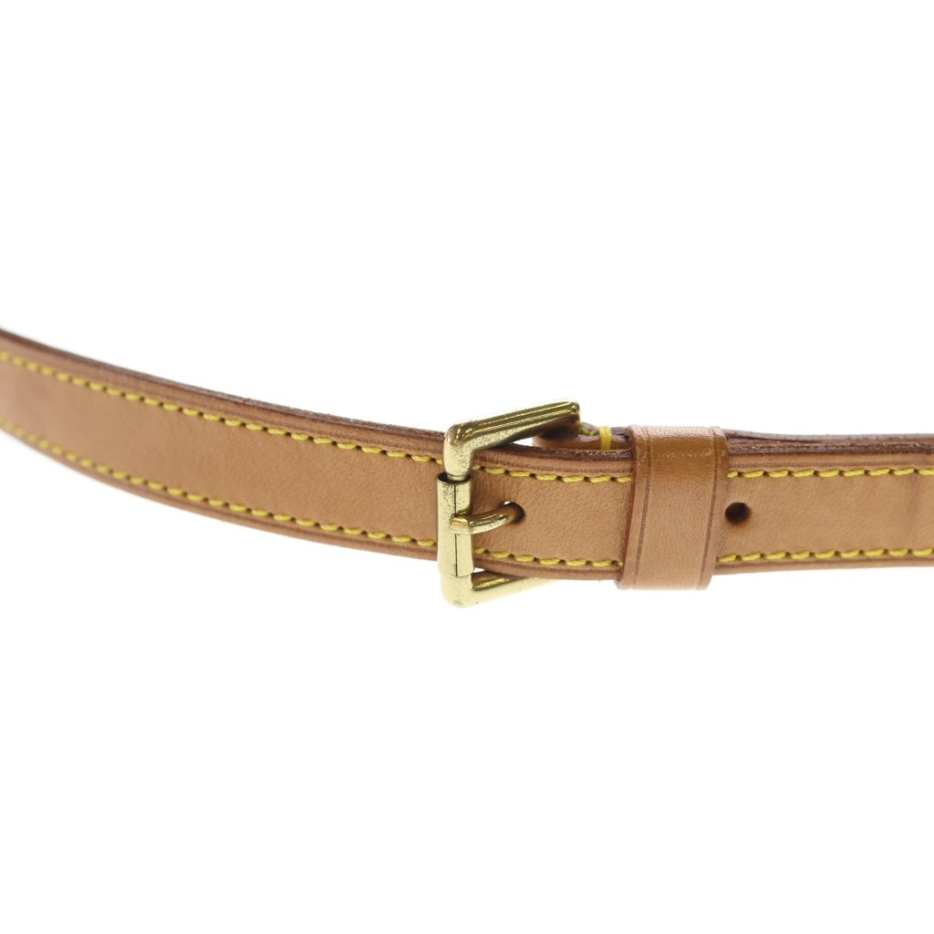 LOUIS VUITTON(ルイヴィトン) モノグラム ミュゼットタンゴ ショルダーバッグ ブラウン レザー×PVC M51388 ゴールド金具 レディース