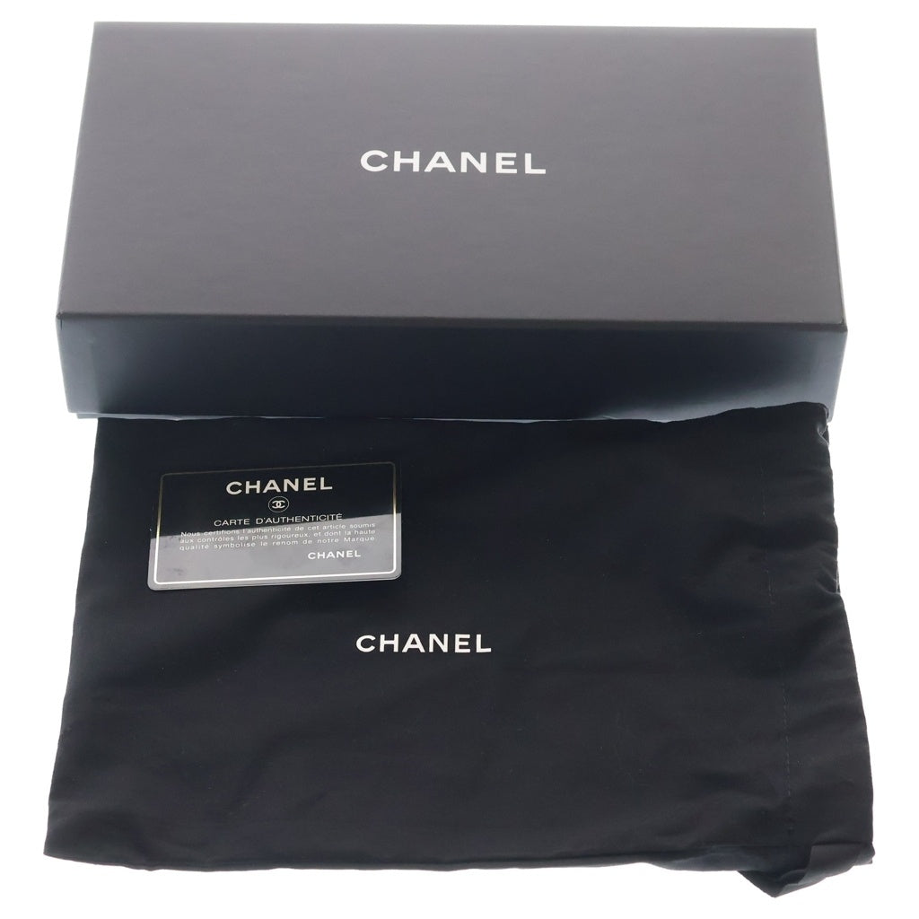 CHANEL(シャネル) マトラッセ チェーンショルダーフォンポーチ ブラック キャビアスキン ポシェット シルバー金具 AP2164 レディース