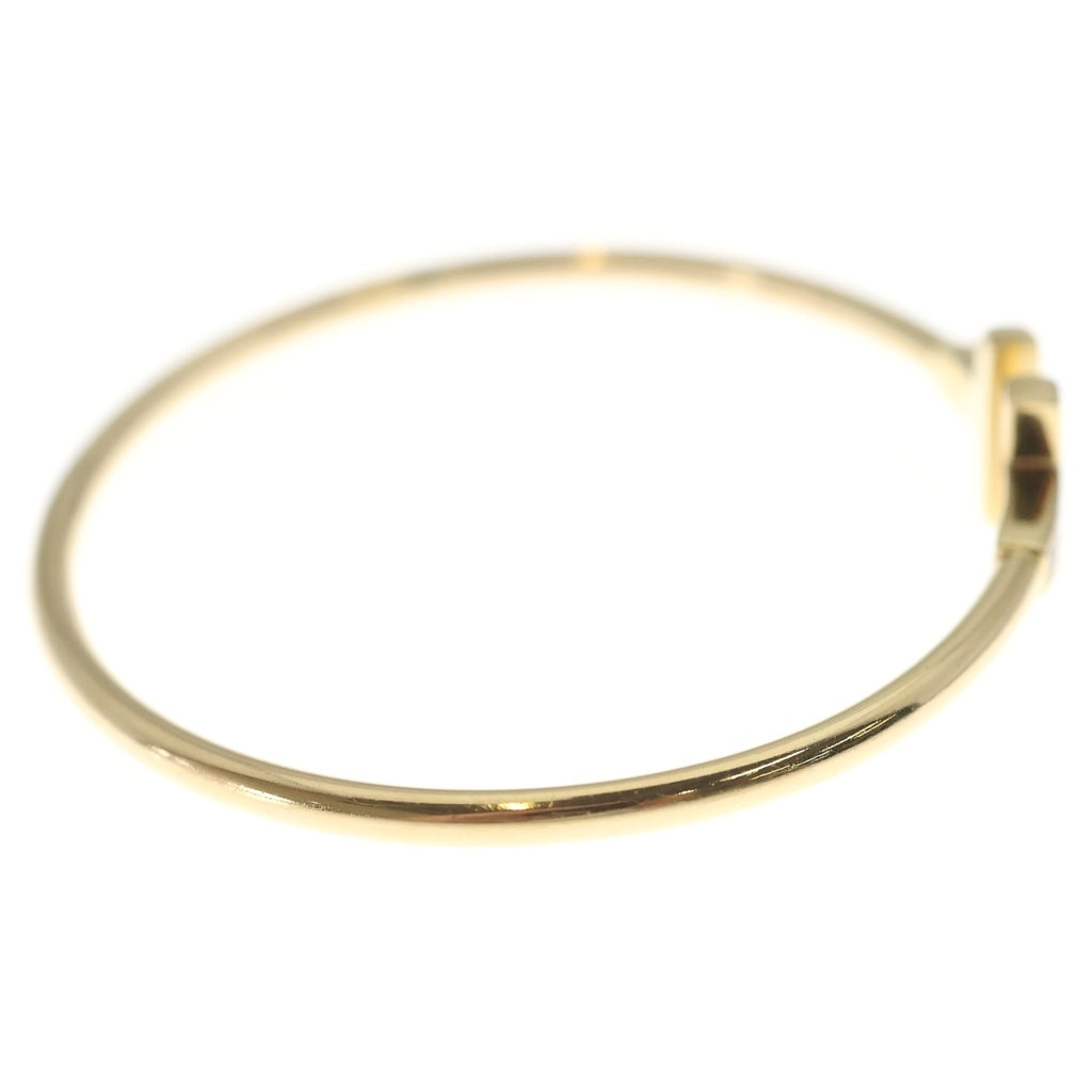 TIFFANY & Co.(ティファニー) Tワイヤー ダイヤブレスレット バングル イエローゴールド K18 レディース