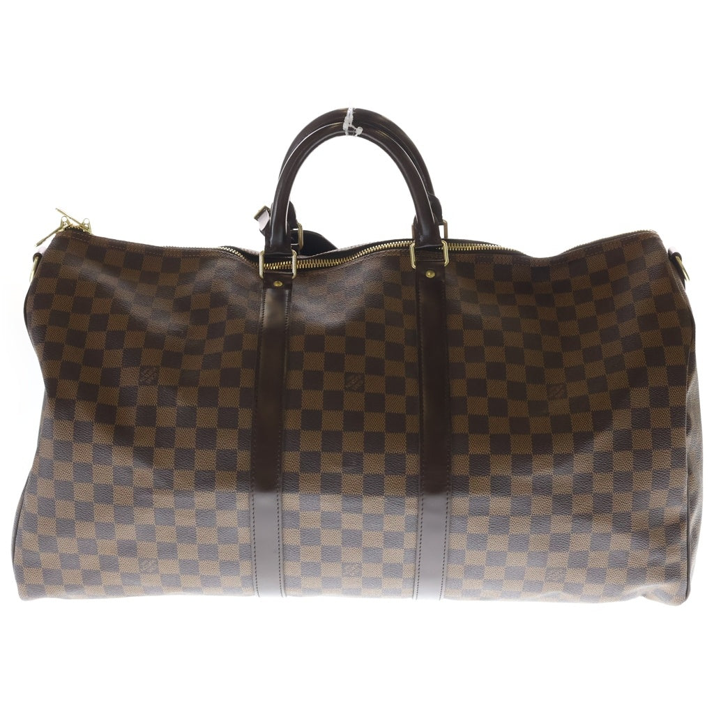 LOUIS VUITTON(ルイヴィトン) ダミエ キーポル バンドリエール55 ボストンバッグ ブラウン PVCレザー N41414 レディース