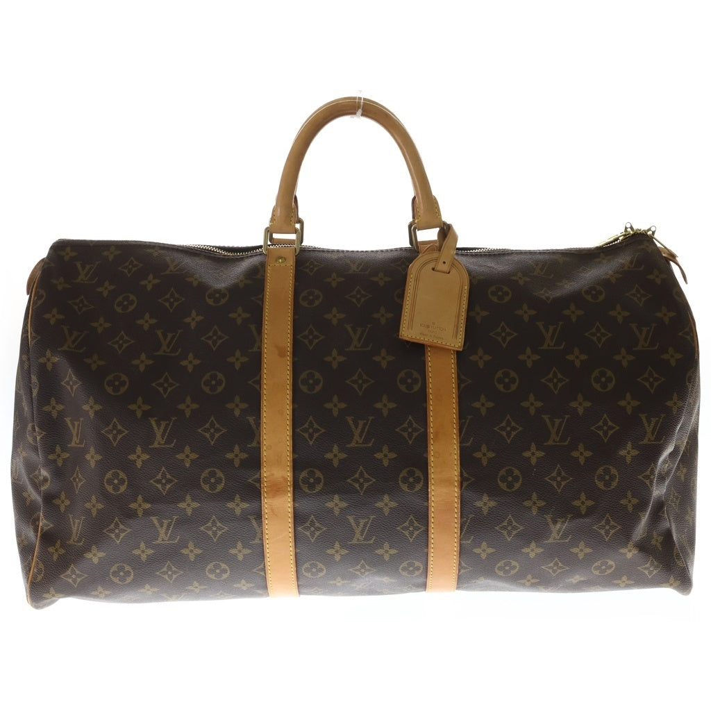 LOUIS VUITTON(ルイヴィトン) モノグラム キーポル55 ボストンバッグ ハンドバッグ ブラウン PVCレザー M41424 レディース
