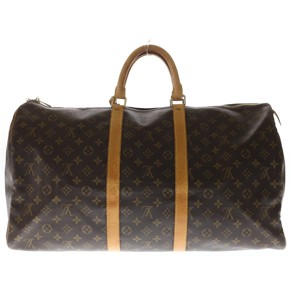 LOUIS VUITTON(ルイヴィトン) モノグラム キーポル55 ボストンバッグ ハンドバッグ ブラウン PVCレザー M41424 レディース