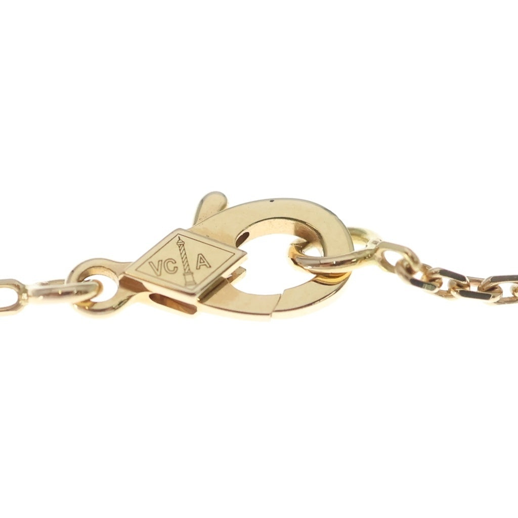 Van Cleef & Arpels(ヴァンクリーフアンドアーペル) ヴィンテージアルハンブラ グレーマザーオブパール ネックレス ペンダント グレー×ピンクゴールド 750PG レディース