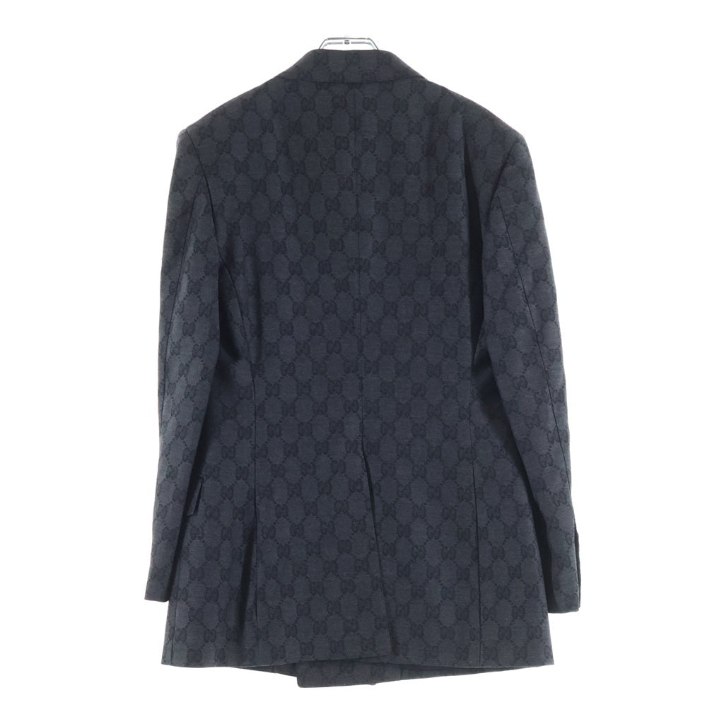 GUCCI(グッチ) GGウール ジャカード ジャケット ブラック #38 715184