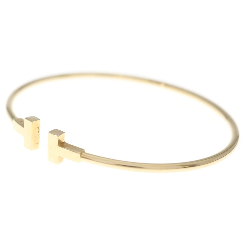 TIFFANY & Co.(ティファニー) Tワイヤー Au750 K18PG ブレスレット バングル ピンクゴールド レディース