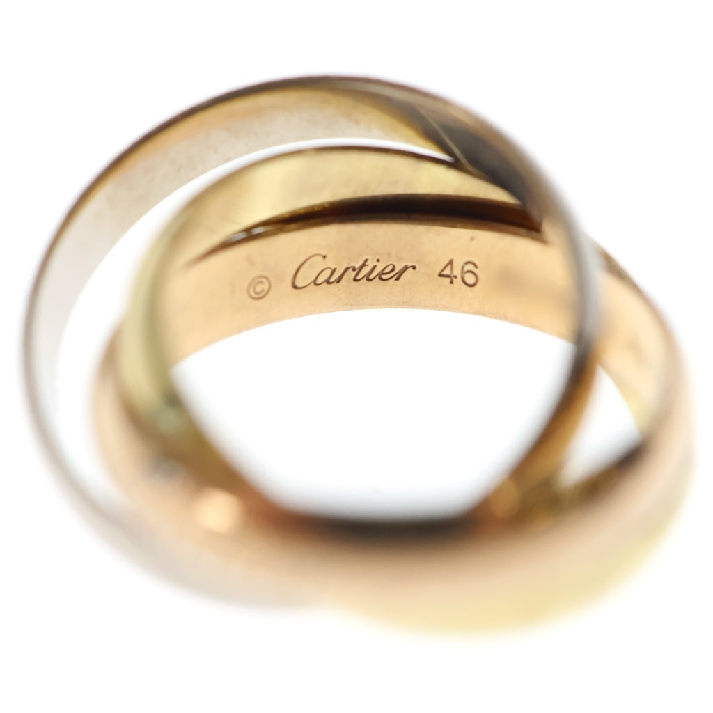 Cartier(カルティエ) トリニティ リング ピンクゴールド×ゴールド×シルバー Au750