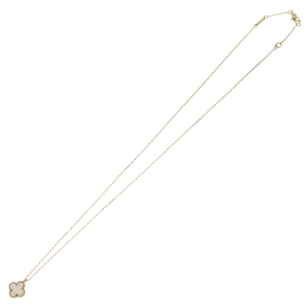 Van Cleef & Arpels(ヴァンクリーフアンドアーペル) スウィートアルハンブラ マザーオブパール Au750 K18YG ネックレス VCARF69100 イエローゴールド レディース