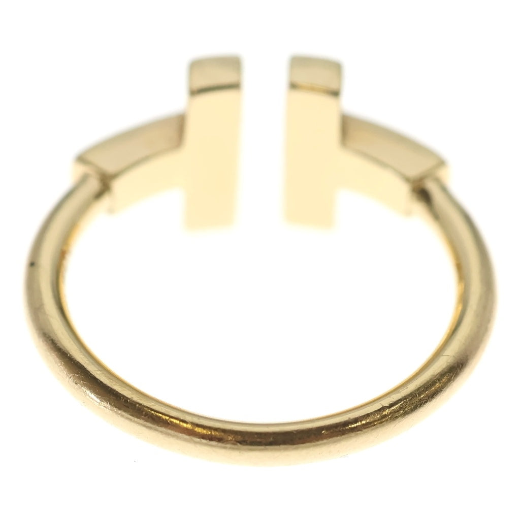 TIFFANY & Co.(ティファニー) Tワイヤー シェル×ダイヤ Au750 K18PG リング 指輪 #52 ピンクゴールド レディース