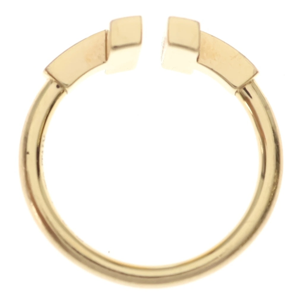 TIFFANY & Co.(ティファニー) Tワイヤー シェル×ダイヤ Au750 K18PG リング 指輪 #52 ピンクゴールド レディース