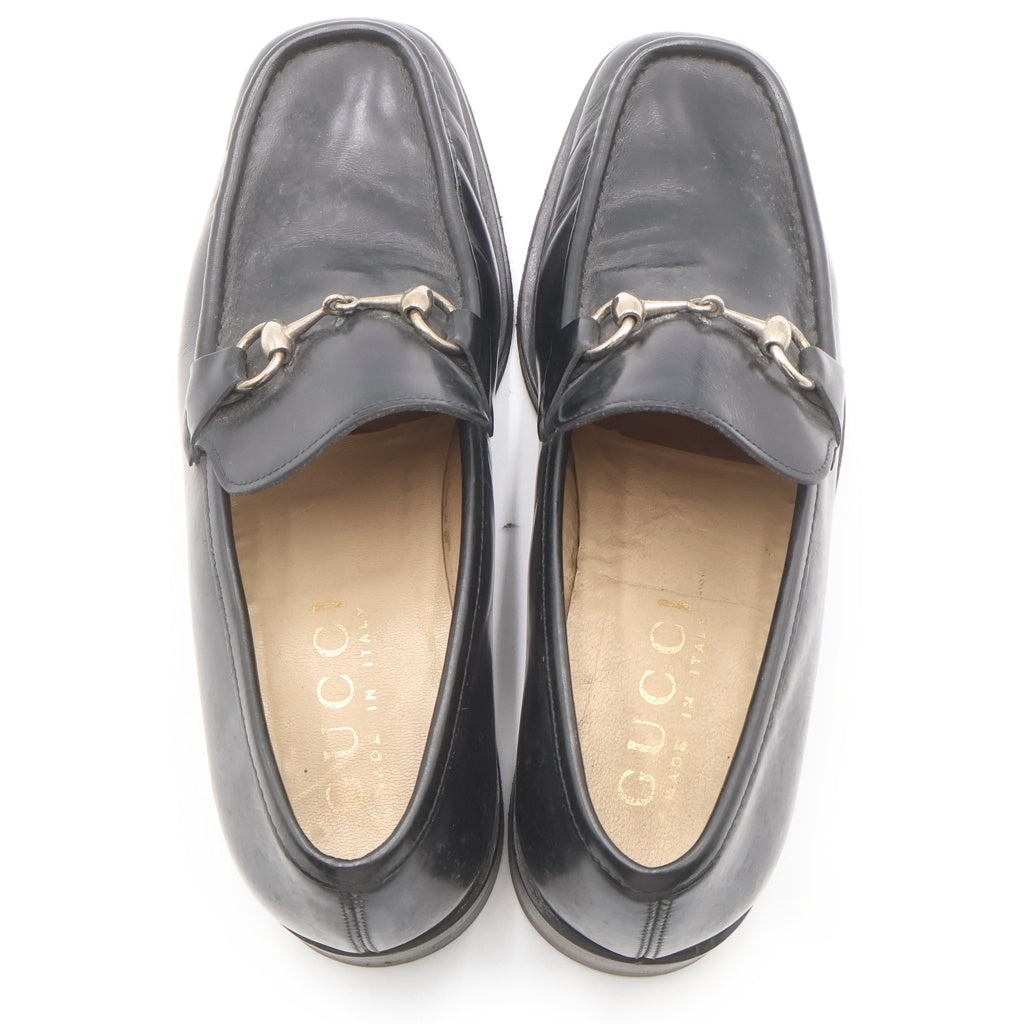 GUCCI(グッチ) ホースビット レザー ローファー シューズ #41 1/2 ブラック レディース