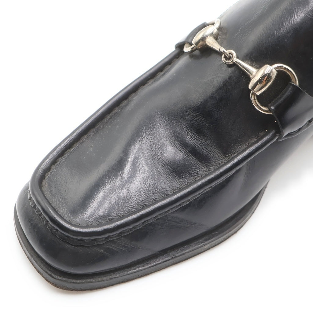 GUCCI(グッチ) ホースビット レザー ローファー シューズ #41 1/2 ブラック レディース