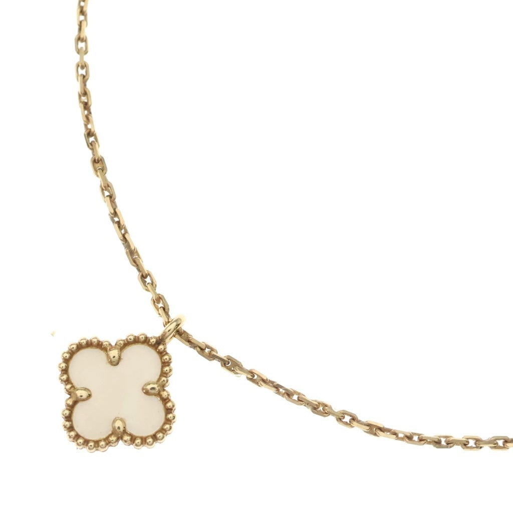 Van Cleef & Arpels(ヴァンクリーフアンドアーペル) スウィートアルハンブラ マザーオブパール Au750 K18YG ネックレス VCARF69100 イエローゴールド レディース
