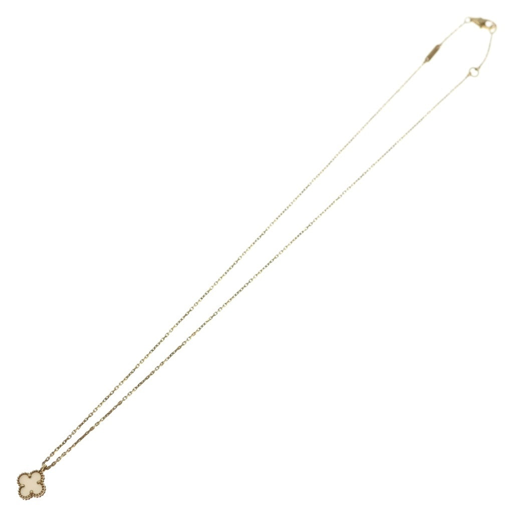 Van Cleef & Arpels(ヴァンクリーフアンドアーペル) スウィートアルハンブラ マザーオブパール Au750 K18YG ネックレス VCARF69100 イエローゴールド レディース