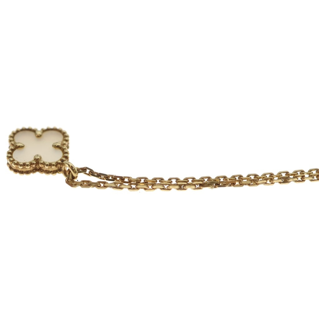 Van Cleef & Arpels(ヴァンクリーフアンドアーペル) スウィートアルハンブラ マザーオブパール Au750 K18YG ネックレス VCARF69100 イエローゴールド レディース