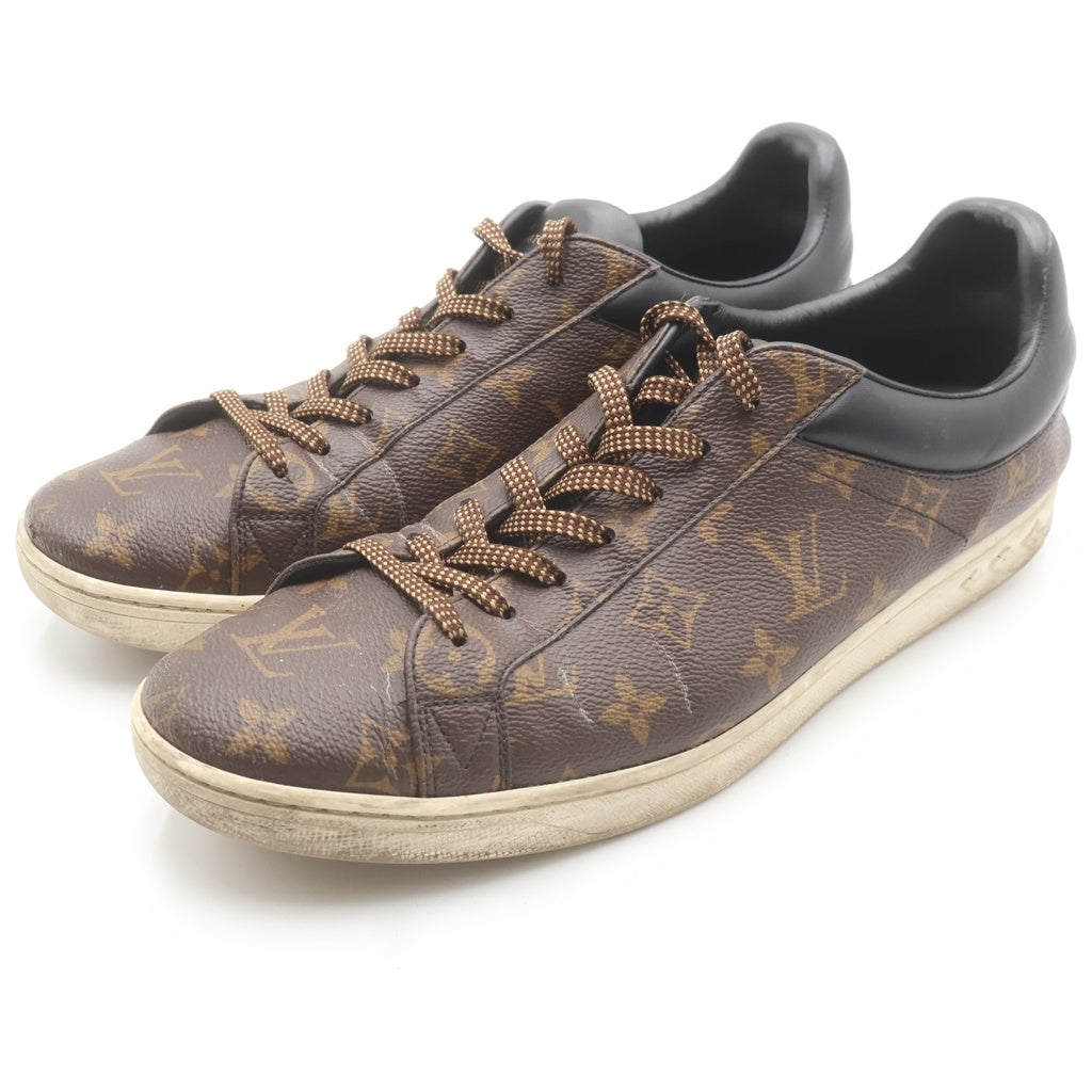 LOUIS VUITTON(ルイヴィトン) モノグラム ルクセンブルグ ローカットスニーカー レザー #8.5 ブラウン MS1109