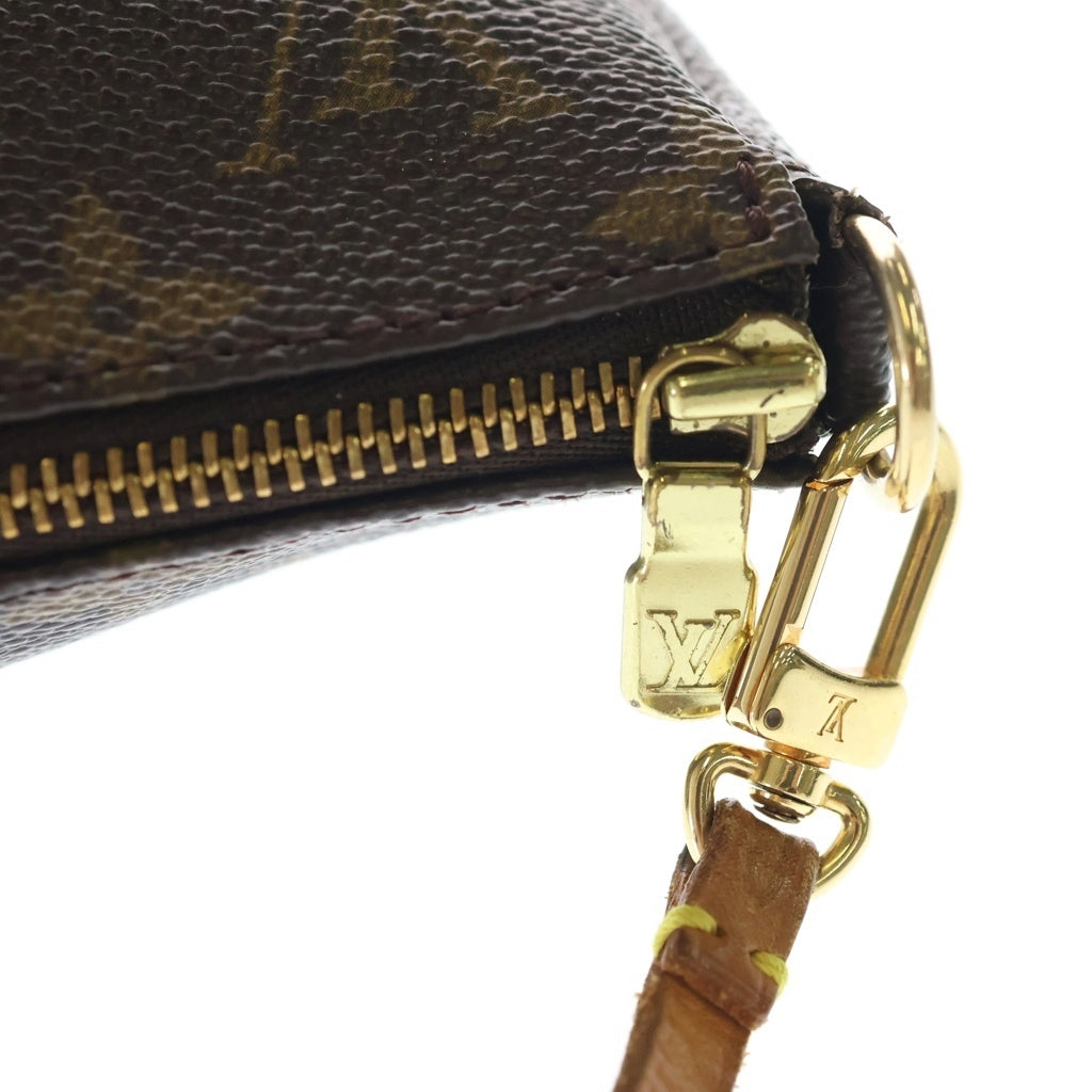 LOUIS VUITTON(ルイヴィトン) モノグラム アクセソワール ハンドバッグ ブラウン レザー×PVC M51980 ゴールド金具 レディース