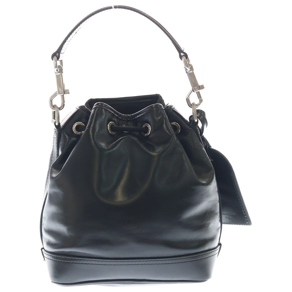 LOUIS VUITTON(ルイヴィトン) LV NIGHT ノエ カーゴ ショルダーバック ブラック レザー M13985 シルバー金具 レディース