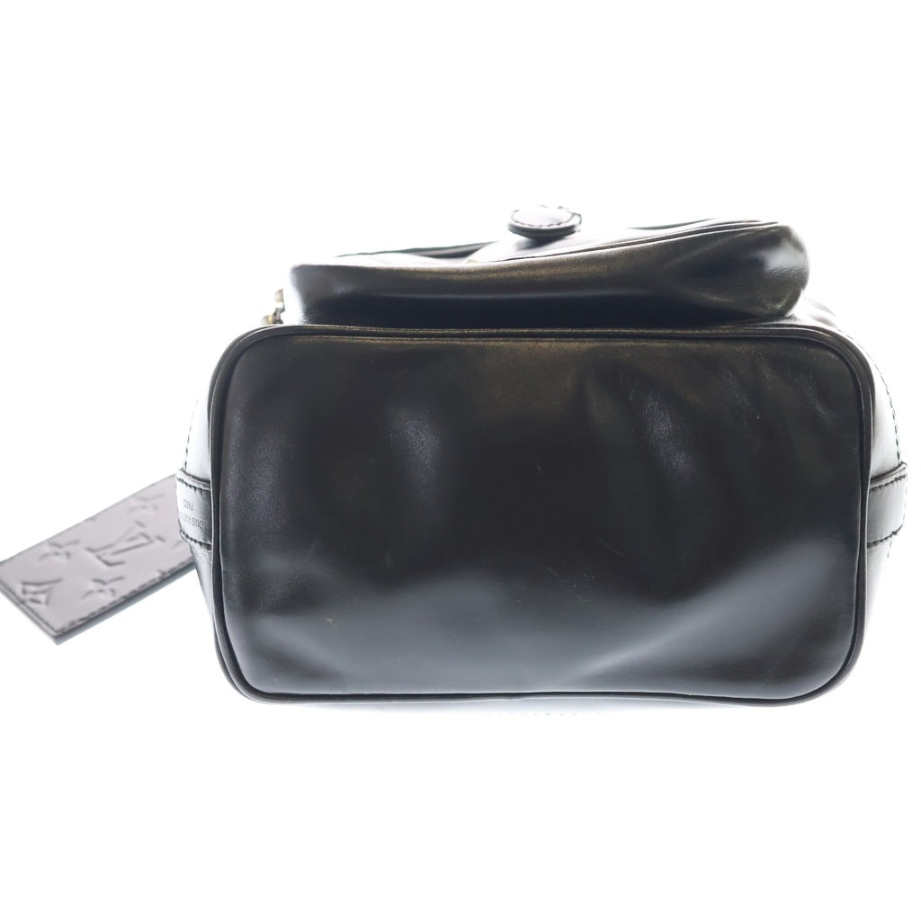 LOUIS VUITTON(ルイヴィトン) LV NIGHT ノエ カーゴ ショルダーバック ブラック レザー M13985 シルバー金具 レディース