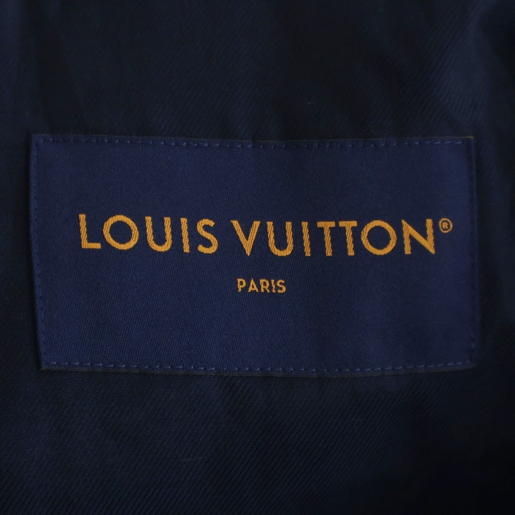LOUIS VUITTON(ルイヴィトン) パッチワークデニム ボンバージャケット インディゴブルー #56 1AILMX