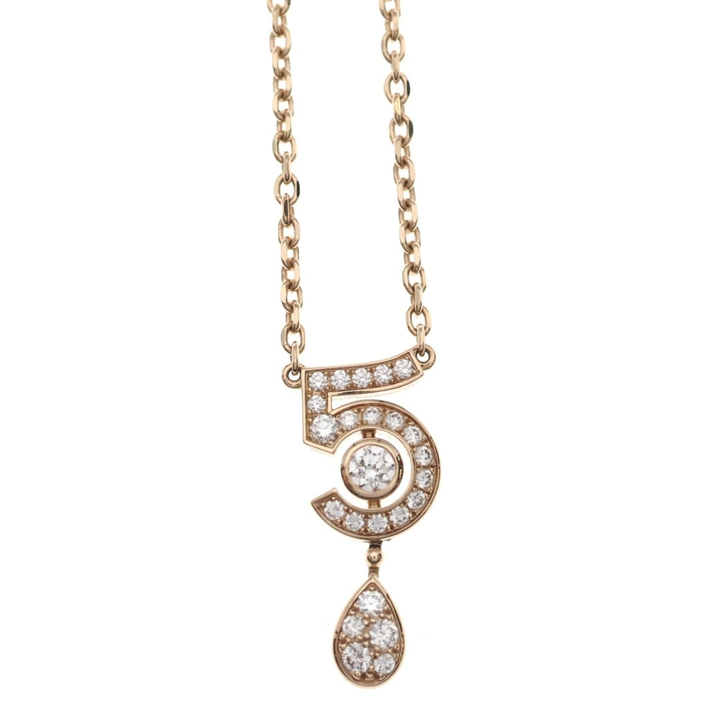 CHANEL(シャネル) エターナルシャネル N°5 ナンバーファイブ ダイヤ Au750 K18PG ネックレス ピンクゴールド J12193 レディース