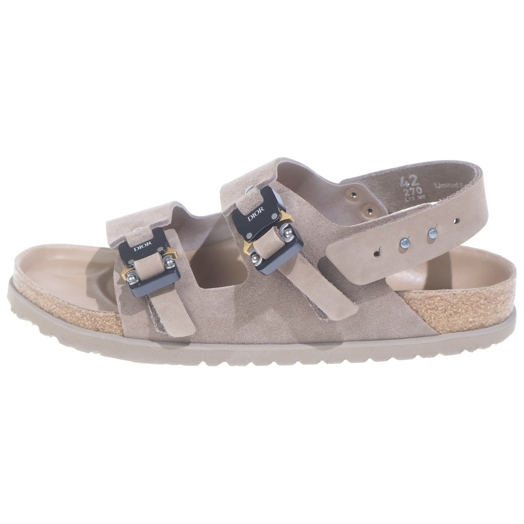 Christian Dior(クリスチャンディオール) ×BIRKENSTOCK Milano Sandal ビルケンシュトック ミラノ サンダル ブラウン