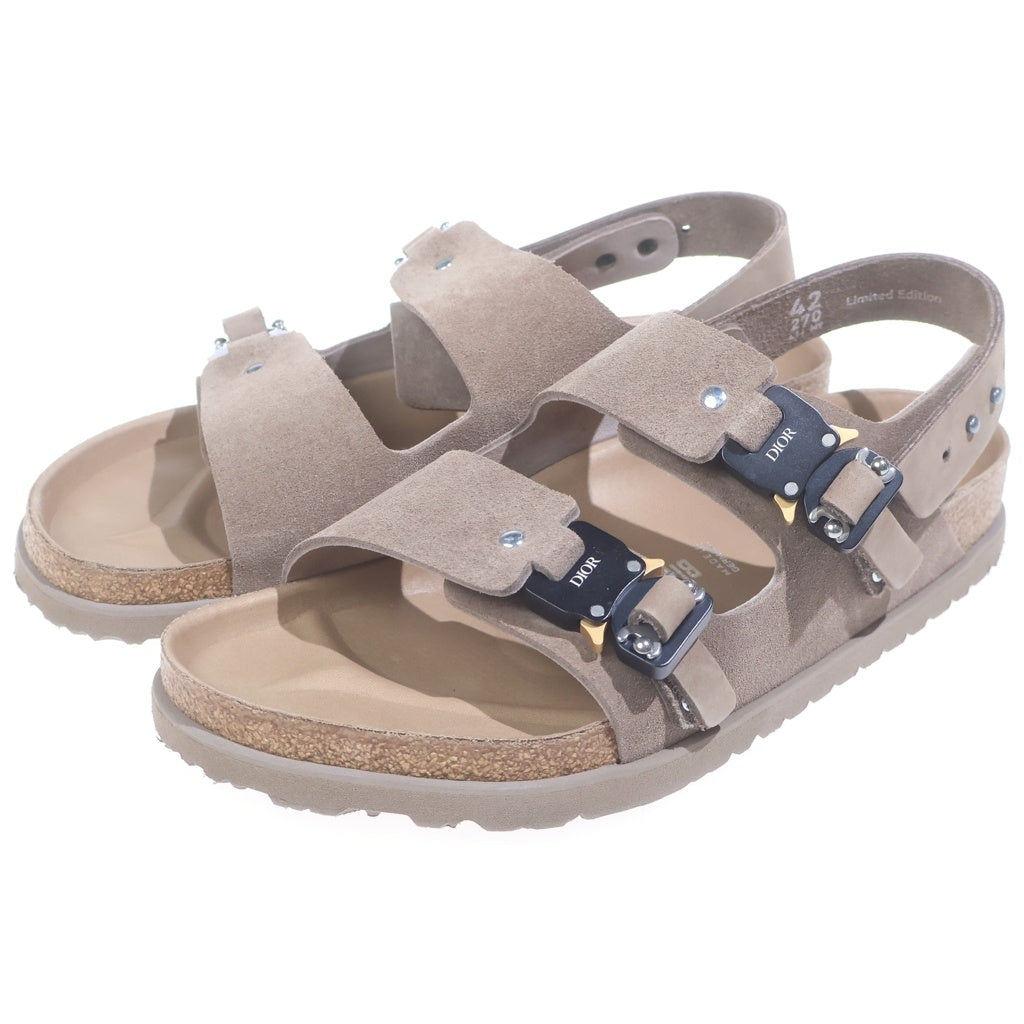 Christian Dior(クリスチャンディオール) ×BIRKENSTOCK Milano Sandal ビルケンシュトック ミラノ サンダル ブラウン